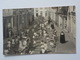 Début 1900 CP Photo Soignies Procession Avec Filles Et Soeurs Commerce Rorive Plombier Zingueur - Soignies