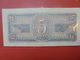 RUSSIE 5 ROUBLES 1938 CIRCULER - Russie