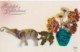 AP40 Greetings - Dutch Birthday Greeting - Elephant, Flowers - Birthday