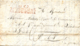 1810. Carta De Alba De Tormes A Ajat (Francia). Marca Nº 6 / BAU. PRINCIPAL / ARM. D'ESPAGNE En Rojo. Tizón IX-91. Muy R - Sellos De Guerra