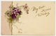 MY BEST XMAS WISHES : BOUQUET OF FLOWERS / POSTMARK - RICHMOND / ADDRESS - GRAYS, ARGENT STREET - Other & Unclassified