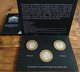 MEXICO 2005 BIMETALLIC COIN SET Bank Of Mexico Folder 3 BU Coins Special $100 Commemoratives, Silver Center, Sold Out - Mexico