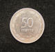 Israeli 50 Prutot 1954 Coin Without Pearl Non-rotated Die Milled Edge BU IMM-P17 - Israel