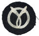 Collaborationist Vichyite Milice Francaise Franc-Garde Embroidered Emblem Patch - 1939-45