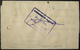 Palestine Mandate Government Earliest Known Rationing Office Cachet On Mail 1943 - Palestine