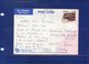 ##(DAN194)-Zimbabwe 1998- $7,40 Fossil Stamp On Elephants Postcard From Victoria Falls To Rome-Italy - Zimbabwe (1980-...)