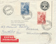 782/28 - Année Des REFUGIES - Lettre EXPRES Bruxelles 1960 Vers Luxembourg - TP 1127 + TP Bloc 1130 COB 30 EUR - Covers & Documents