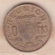 ILE DE LA REUNION. 10 FRANCS 1964 - Riunione