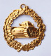 WW1 Joli Pendentif Souvenir De Poilu 14-18 En Tôle De Laiton Emboutie "Char D'assaut" Tank WWI - 1914-18