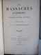 1896 "Les Massacres D'Arménie - Témoignages Des Victimes" Préface G. Clémenceau Ed Mercure De France - Histoire
