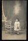 Cpa St004461 Illustre Inconnue Enfant Pose Studio Tampon De Camp De Prisonniers Au Dos , Lager - War 1914-18