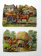 6  CHROMOS DECOUPIS .....VICTORIAN SCRAP...SCÈNES DE VIE A LA FERME...CHEVAUX....CHARRETTES - Autres & Non Classés