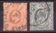 GB - 1909/10 - N° 122 Et 123 (dentelés 14) - Edouard VII - Oblitérés