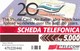 SCHEDA TELEFONICA  20° ANNIVERSARIO 1^ CARTA TELEFONICA  SCADENZA 31/12/1998 USATA - Pubbliche Speciali O Commemorative