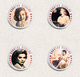 DOROTHY MCGUIRE Movie Film Fan ART BADGE BUTTON PIN SET 2 (1inch/25mm Diameter) 60x - Cinéma