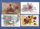 Beau LOT De 20 Cpa Fantaisies - BROUETTES, CHARRETTES Avec Fleurs, Enfants, Quelques Gaufrées - Autres & Non Classés