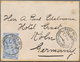 Beleg 1894, 2x 1 Pia. A. Kl. Brief (leicht Randfleckig) Mit Selt. Stempel "Cook's Touristservice" Von Cairo N. Köln (Mic - Otros & Sin Clasificación