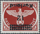 ** 1945, Feldpostpäckchen-Zulassungsmarke Mit Kopfstehendem Aufdruck, Gez.,postfrisch, Sign. Kübler, Mi.320.- (Michel: 4 - Occupation 1938-45