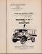 Ford V8 F 60 T : Notice Descriptive Et D'entretien, Tracteur 3T  ...Juin 1945 -  62 Pages Nombreux Schémas - Auto