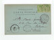 Sur CPA De Paris Paire De Sage 5 C. Verts Jaunes CAD Gare D'Asnières 1900. Cachet Paris Départ. (3243) - 1877-1920: Semi Modern Period