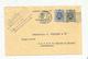 Entier Postal , Belgique, Carte Postale, MONS 2, BERGEN, 1931 , 2 Scans, Houcourt Père & Fils,vins,+ 1 Timbre - Cartoline 1909-1934