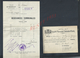 LOT DE DOCUMENTS MAIRIE DE ESBLY BILLET DE LOGEMENT DE VILQUIN GEORGES RUE DES LOGES 4 AUTOGRAPHE  DU MAIRE 1938 : - 1900 – 1949