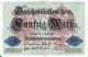 Billet Allemand De 50 Mark Le 5-août-1914 - 6 Chiffres En T B - - 50 Mark