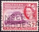 SOUTHERN RHODESIA 1953 QEII 2/- Purple & Scarlet SG87 FU - Southern Rhodesia (...-1964)