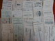 Delcampe - LOT 121 QUITTANCES ILLUSTRÉES TIMBRES FISCAUX - Other & Unclassified