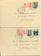 2 Cartas URGENTES De Madrid A Zaragoza 1953 Conservan Texto Ver 2 Scan - Special Delivery