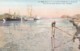 Teintsin (Tianjin) China, Pai-Ho Near Russian Park, River Scene With Shipping C1930s Vintage Postcard - China