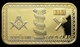 1 Lingot Plaqué OR ( GOLD Plated Bar ) - Franc-maçon Freemason Masonic - Autres & Non Classés