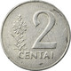 Monnaie, Lithuania, 2 Centai, 1991, TB+, Aluminium, KM:86 - Litouwen