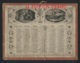 CALENDRIER DE 1865 - SUPERBE - Petit Format : ...-1900