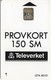 Sweden - Telia - Provkort Test Card, 1992, 150U, SC5, Cn. 39401, 10.000ex, Used - Suecia