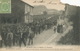 Mont St Martin Greve Bassin De Longwy . Enterrement Ouvrier Chargé Par La Cavalerie . Coin Cassé . Halanzy - Sciopero