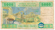 BANQUE DES ÉTAIS DE L'AFRQUE CENTRALE - 5000 FRANCS. 2002 - West African States