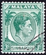 SINGAPORE 1948 KGVI 3c Green SG3 FU - Singapore (...-1959)