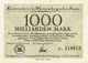 Allemagne Germany Reich Deutsch Banque Billet De Banque Banknote Monnaie Money 1000 Milliarden Mark Stuttgart 1923 BE - 1 Biljoen Mark