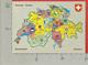 CARTOLINA NV SVIZZERA - Cartina Geografica Politica - Cantoni Svizzeri - 10 X 15 - Carte Geografiche