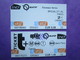 2 TICKETS  Métro Autobus Rer -  RATP - SNCF - PARIS -  2° Classe  - TBE - Wereld