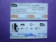 2 TICKETS  Métro Autobus Rer -  RATP - SNCF - PARIS -  2° Classe  - TBE - Mundo