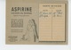PUBLICITE - Jolie Carte PUB Pour ASPIRINE - Marionnettes "AU CLAIR DE LA LUNE MON AMI PIERROT " - Publicité