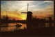 Kinderdijk  - Poldermolens / Windmühle Am Abend  -  Ansichtskarte Ca.1975   (10348) - Kinderdijk