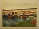 Firenze Arno Ponte Vecchio CARTOLINA 1939 Imperiale Con Targhetta Storia Postale - Firenze