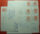 A,C 1963 Lot 7 X Carte Postale 2 Franc, DIFFERENT CITY SEALS - Postwaardestukken