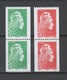 FRANCE / 2018 / Y&T N° 5255/5256 ** : Marianne D'YZ (roulettes Gommées) TVP LV + LP X 2 - Gomme D'origine Intacte - Unused Stamps