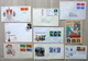 Delcampe - Box With FDC,letters,covers,Maximum Cards,brieven And More.... - Verzamelingen (in Albums)