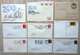 Delcampe - Box With FDC,letters,covers,Maximum Cards,brieven And More.... - Verzamelingen (in Albums)