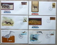 Delcampe - Box With FDC,letters,covers,Maximum Cards,brieven And More.... - Verzamelingen (in Albums)